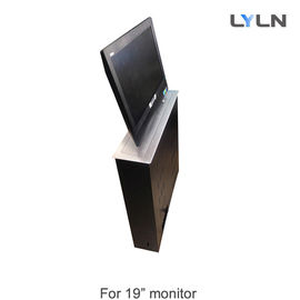 19 Inch Motorized Monitor Lift , Pop Up Monitor Lift For Incorporting